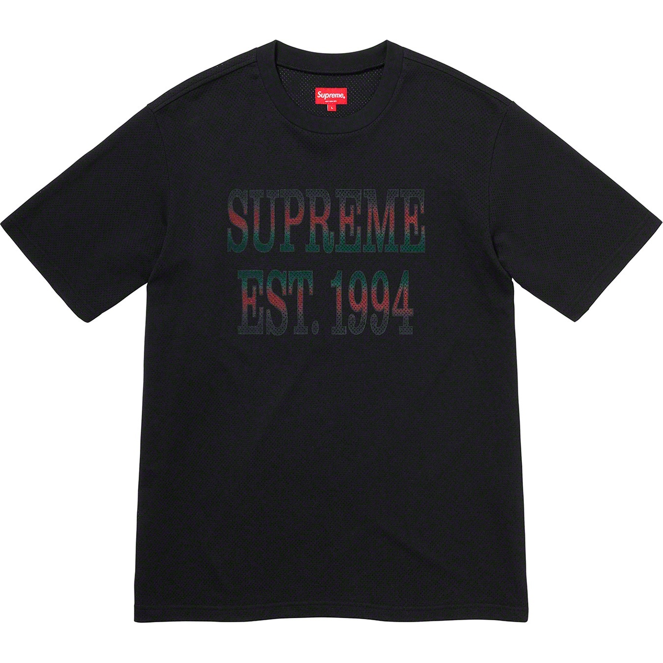 Cotton Mesh Gradient Logo S/S Top view 6
